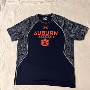 Under Armour Navy and Orange Auburn Tigers Short Sleeve Performance Tee